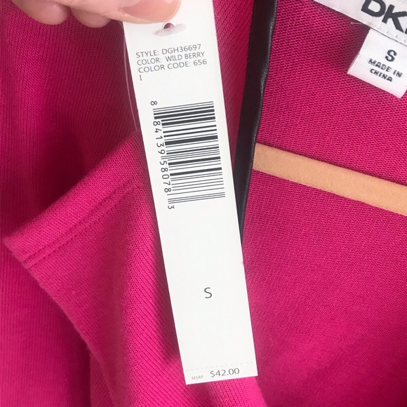 DKNY NWT Girls Small Hot pink sweater - Picture 4 of 9